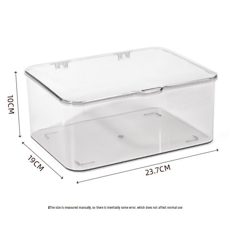 Transparent Acrylic Flip-top Desktop Organizer with Lid