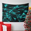 Geometric Neon Triangles Design Pattern Wall Hanging Tapestry Decorative Tapestry Home Decor for Bedroom and Living Room