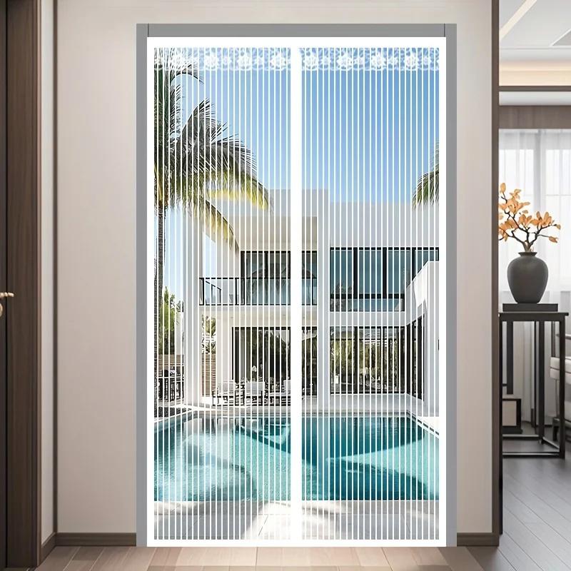 Summe Anti Mosquito Door Curtain Summer Mosquito Net Mosquito Proof Magnetic Door Curtain for Living Room Bedroom Kitchen