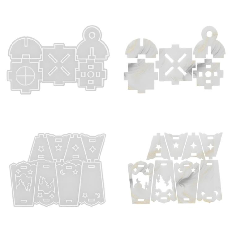 Традиционная арабская геометрическая силиконовая форма Многоразовая Материалы пищевого качества для художественного создания из гипса 1