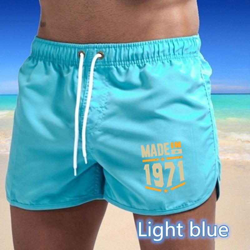 BBK-58 2025 Summer Men's Quick-Drying Swim Trunks Sports Pants Swimwear Beach Shorts Jogging Shorts