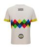 Santini UCI Gravel World Championship T-Shirt Flanders 2024 Gray Short Sleeve T-Shirt