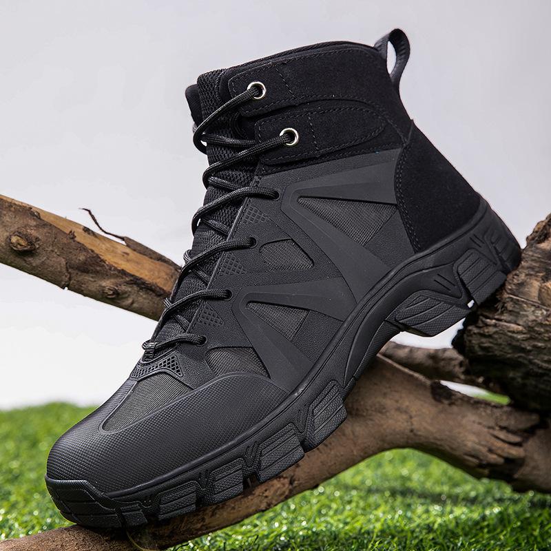 

Foreign trade new tactical boots men s large size breathable non-slip military boots outdoor adventure camping hiking shoes hiking shoes 39