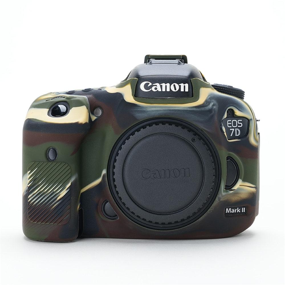 

7DII Soft Silicone Armor Camera Body Cover Case For Canon EOS 7D Mark II 7D2 Rubber Protection Camera Bag