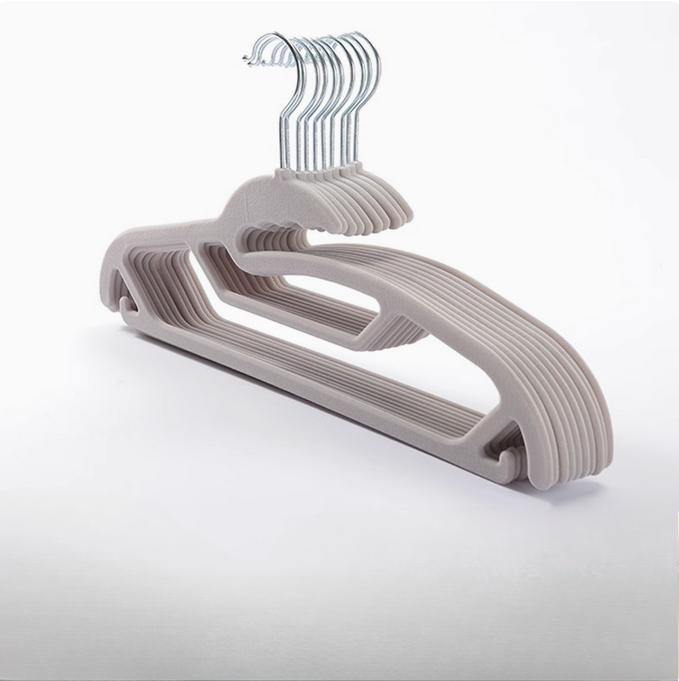 Velvet Hangers 5/10/15 Pack Beige,Non Slip Felt Coats and Suit Organizer for Closet,Lightweight Thin Space Saving Dress Hanger
