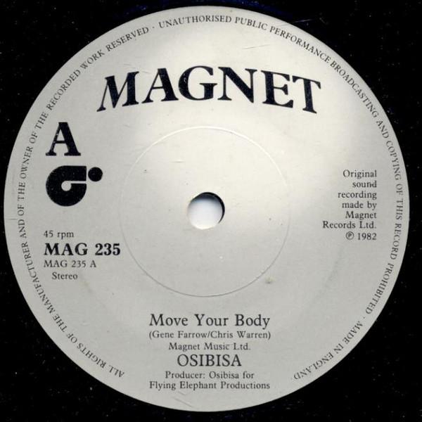 

7-дюймовая пластинка OSIBISA - Move Your Body MAG235 Magnet 1982 UK Soul/Funk Б/У