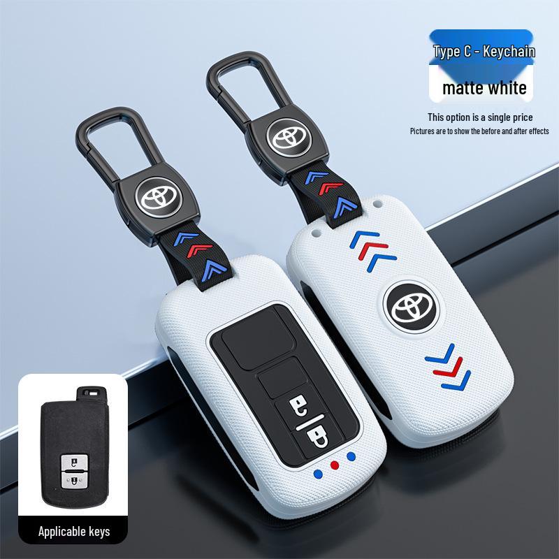 Toyota Camry Key Case for Junrui Land Cruiser - Frosted Remote Shell with Luminous Buckle