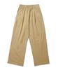 GAKKAI UNIONS One-Pleat Wide Sweatpants Beige