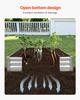 Metal Raised Garden Bed, 3.6 x 1.2 x 0.3 m Outdoor Galvalume Planter Garden Box, Open Bottom Design, Large Planter Raised Bed for Growing Vegetables,