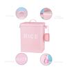 Metal Canister Rice Buckets Grain Tin Powder Laundry Powder Case Lid Scoop Insect-Proof Sealed Multipurpose Airtight