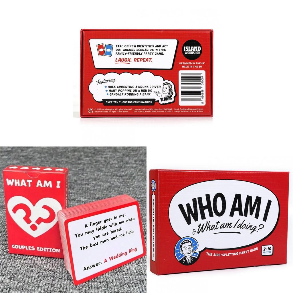 Whoami Card Game For Family Fun And Parentchild Interaction With Visual And Cognitive Development