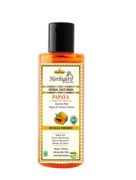 Herbigiri Herbal Papaya Paraben Free - Face Wash (210 ml)