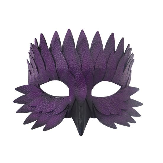 Halloweenský chránič obličeje Nastavitelný design Vícevrstvá pokrývka hlavy pro hraní rolí Chránič poloviny obličeje Cosplay Maškarní rekvizita