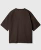 JEMUT Boy Crop Short Sleeve T-Shirt Dark Brown Kjst2619