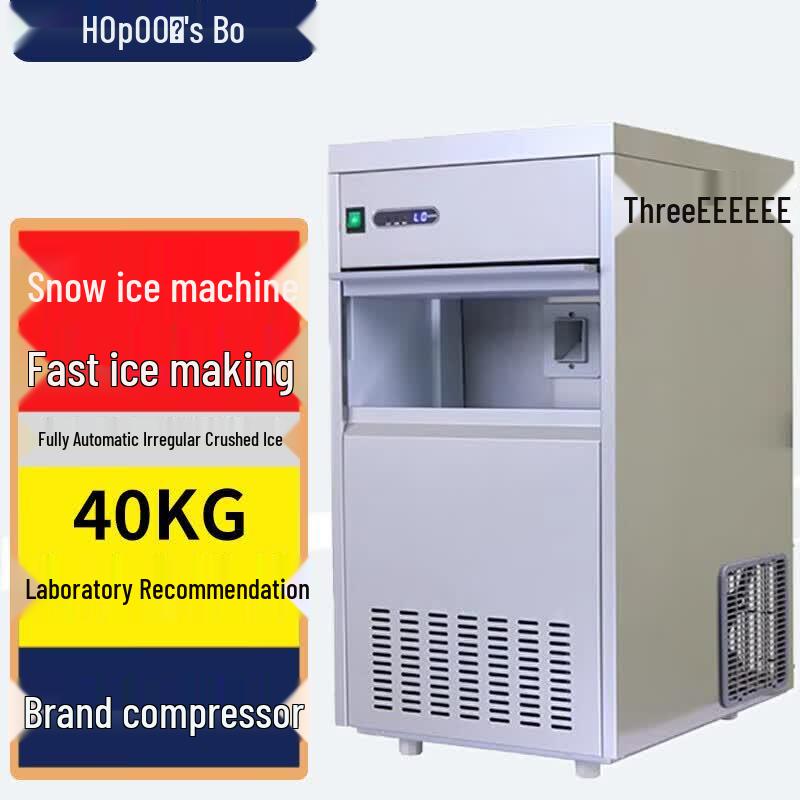 Hopoot 40kg Snowflake Ice Machine