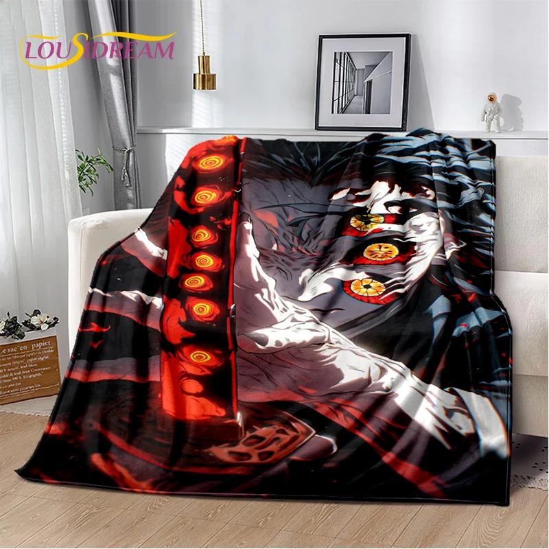 3D Demon Slayer Anime Kamado Nezuko Tanjirou Cartoon Blanket Soft Throw for Home Bedroom Bed Sofa Picnic Cover Child
