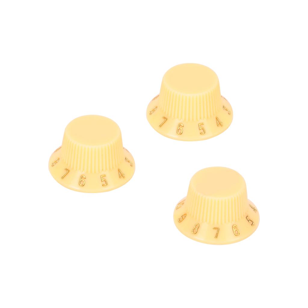 3 Stück Kunststoff Gitarrenknöpfe Lautstärke Tonregler Musikinstrument Einstellzubehör