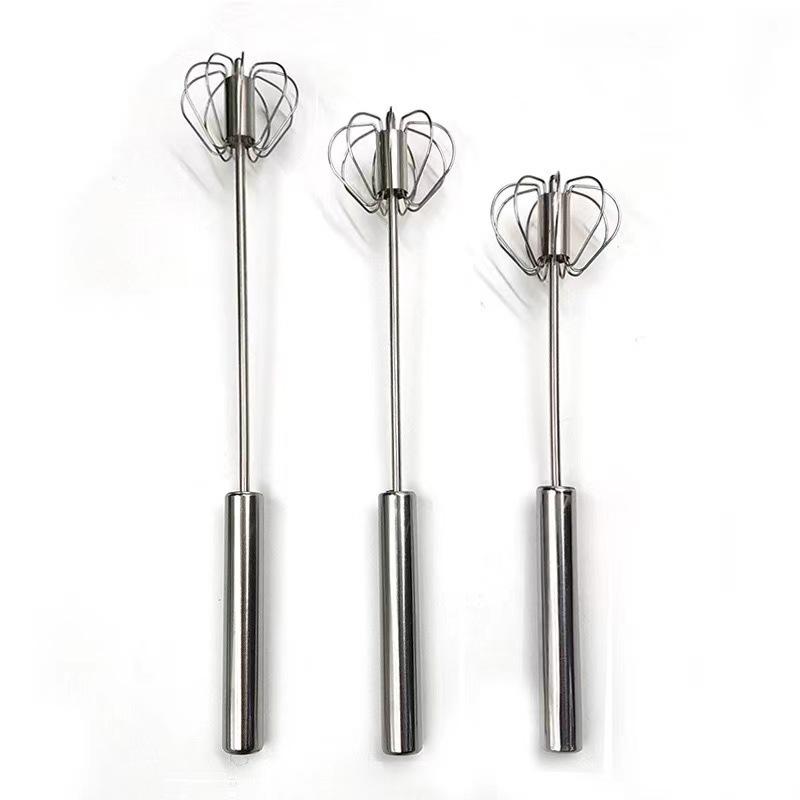 Stainless Steel Semi-Automatic Rotating Egg Beater & Mixer Small Semi-Automatic Beater