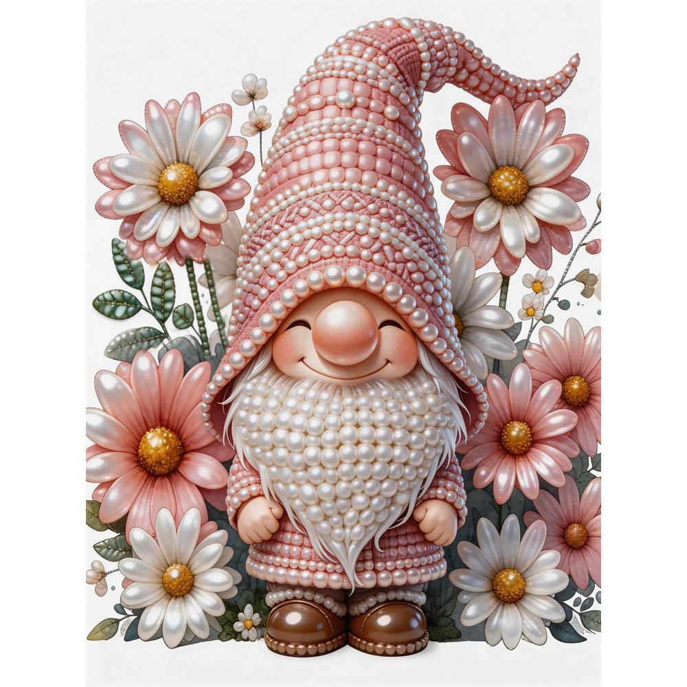

Frameless Dwarf Pearl Painting Kit 30x40cm Floral DIY Pearl Art Elegant Gem Art for Home Wall Decoration Perfect for Living Room & Bedroom 30x40cm