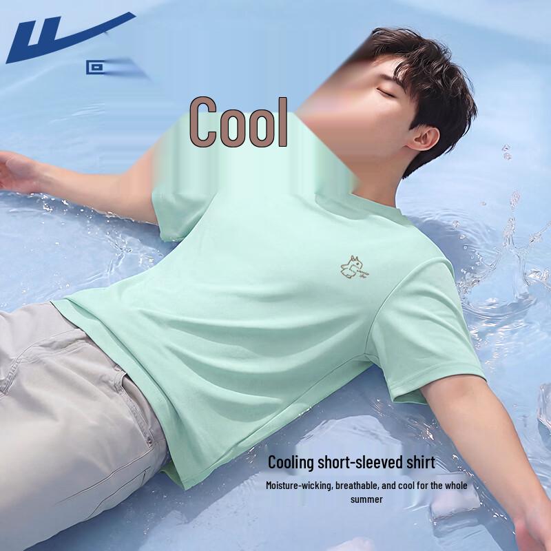 Warrior Youth Ice Silk Cartoon Print Short Sleeve T-Shirt M