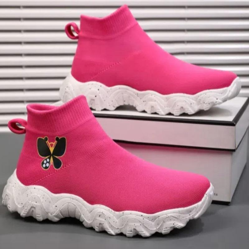Fashion Fashion Sports Shoes Child Children Girl Breathable Socks Shoes Women a Pedal Platform Leisure Sports Parent Child Style