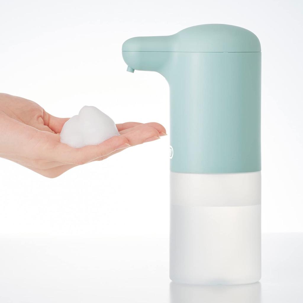 Automatic soap dispenser Compatible with foam hand soap liquid Automatic Dense foam seconds 300ml Waterproof performance IPX3 [Toffy] HW-DS4 (Pale