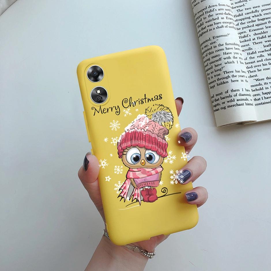 For OPPO A17 Phone Case CPH2477 Flower Butterfly Casing TPU Soft Silicone Back Cover for Oppo A17 A 17 Shell OppoA17 Bumper Capa