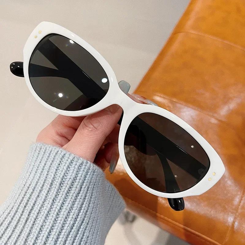 Dámské sluneční brýle kočičí oko Luxusní design Sluneční brýle Módní UV400 Hip Hop Goggle Odstíny Trendy Párty Oční doplňky pro Dámy