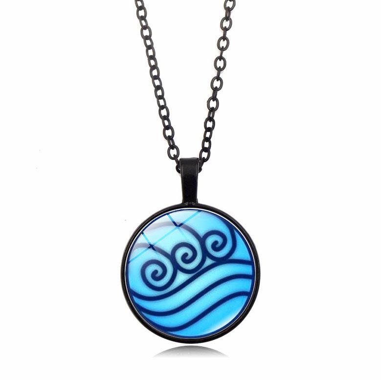 Lumiscent Collana A Tema Oceano - Collana Da Donna Con Onde Blu
