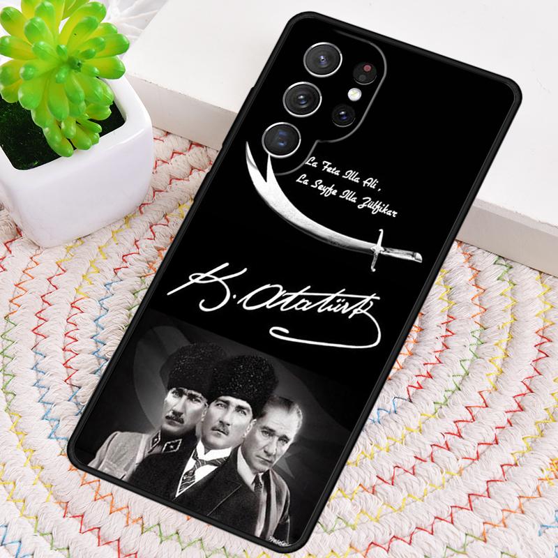 Mustafa Kemal Ataturk Silicone Phone Case For Samsung Galaxy note 10 pro S26 S25 S24 S23 S22 S21 Plus S25Ultra Capa Cover