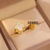 2025 Clover Reversible Stud Earrings: Elegant French Fashion Ear Cuffs & Niche Design Trend.