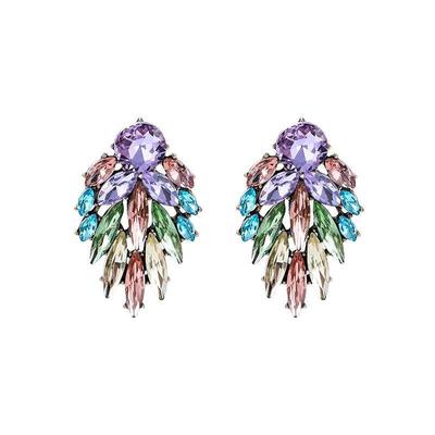 Κρυστάλλινα Πολυεπίπεδα Σκουλαρίκια Πολυτελείας για Γυναίκες - Κομψός και Απλός Σχεδιασμός