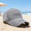 Stylish Letter Print Baseball Cap With Adjustable Strap And Sun Protections Breathable Outdoor Hat For Men Women