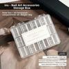 Compartment Nail Art Storage Box 24/36/48Grids Nail Decoration Box  for Nail Art Decorations