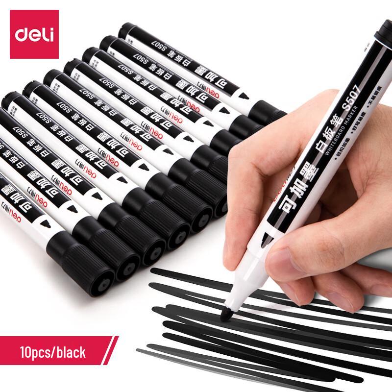Deli S507 Refillable Whiteboard Markers