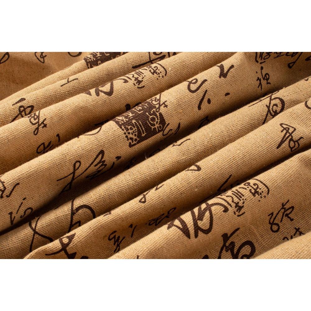 Chinese Character Printed Linen Tablecloth 150×50cm/200×150cm Dust Cover