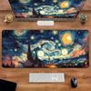 HD print XXL Van Gogh Oil art starry sky Mouse Pad Gaming Laptops Keyboard Mat Deskmat Pc Accessories Desk Protector Mats carpet
