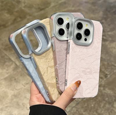 Luxus Mode Wasserwellenleder Handyhülle Für iPhone 11 12 13 14 15 16 Pro Max Plus Weiches Silikon Stoßfeste Bumper-Abdeckung