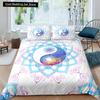 Yin Yang King Queen Duvet Cover Vintage Tai Chi Quilt Cover Divination Bedding Set Oriental Culture Polyester Comforter Cover