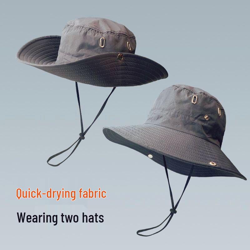 Western Cowboy Sun Hat: Women's Summer Outdoor Climbing, Hiking, Wide Brim Fishing & Camping Protection for Men & Women.