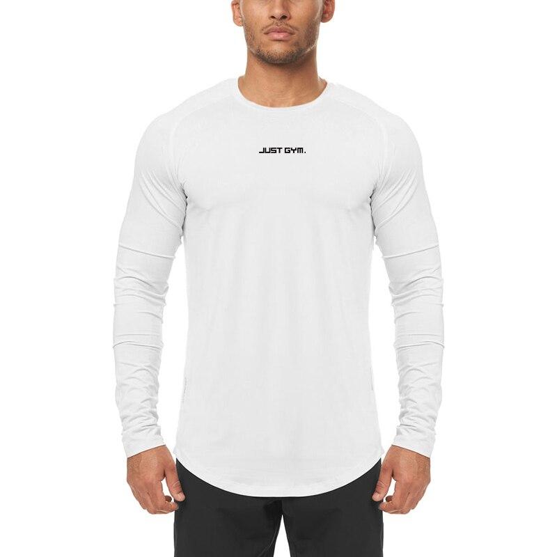 Do The Work  Men Compression Slim Fit Gym Training Jogging Autumn Breathable Casual Quick-drying Thin Basketball Long Sleeve Shirt