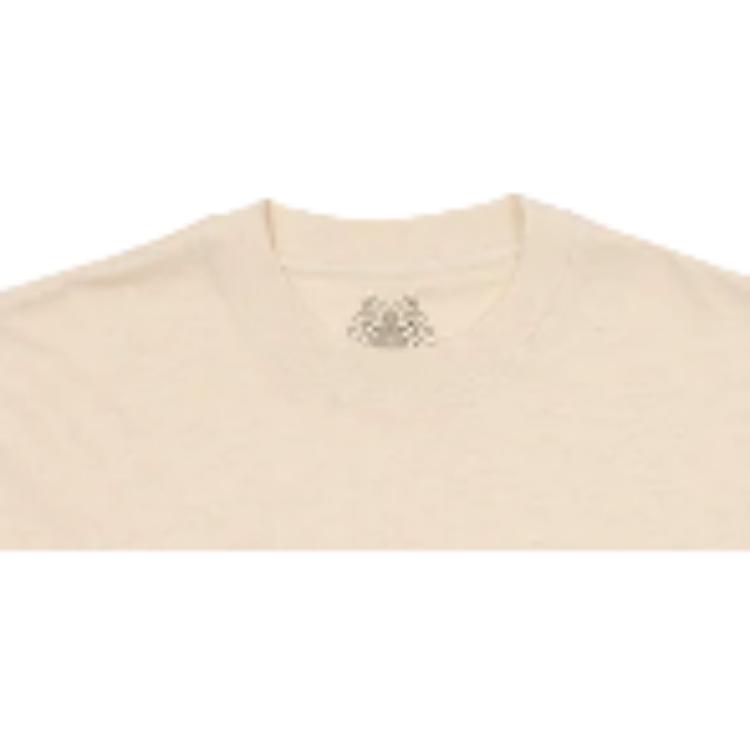 Palace Alfresco T-Shirt Oatmeal Marl Unisex Tops Cream P24TS213