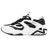 D'LITES HYPER BURST Men Low Top Shock Absorbing Breathable Support Chunky Sneakers Black White 232425-WBK