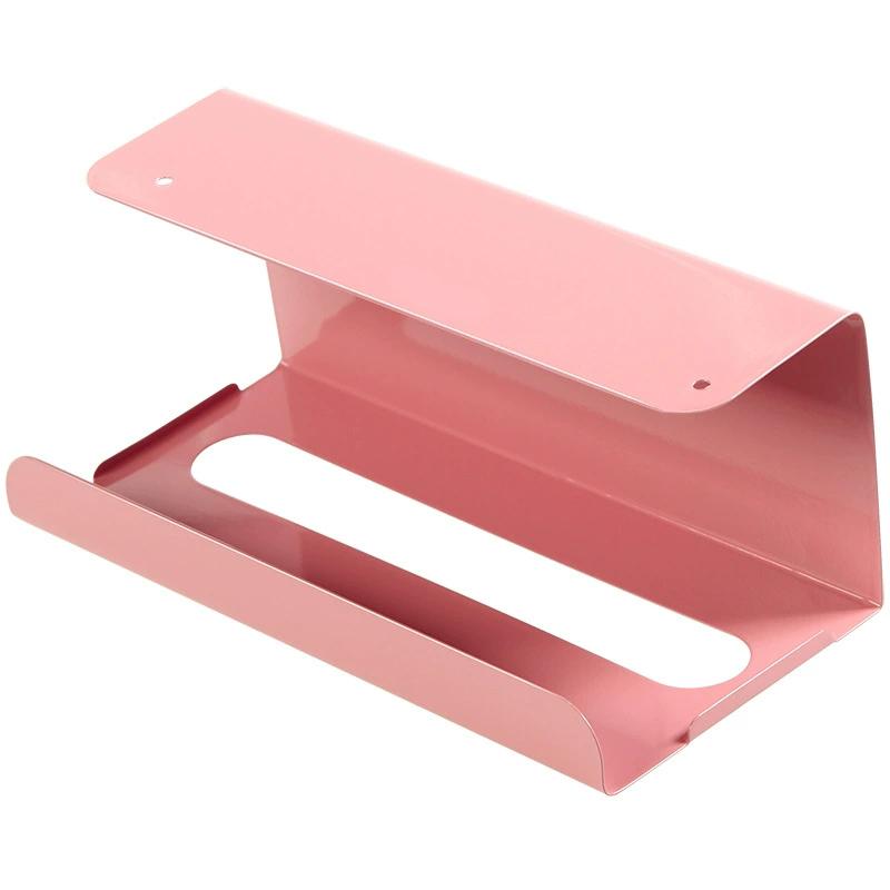 Iron Material Tissue Box Holder Strong Load-bearing Drill-Free Installation Under Cabinet Holder Paper Towel Holder Kitchen