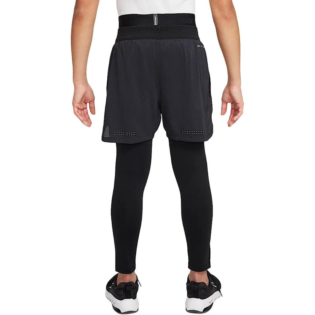 Nike Dri-Fit Pro Schnelltrocknende Einfache Trainingshose Kinder Unterteile Schwarz Weiß HF4364-010