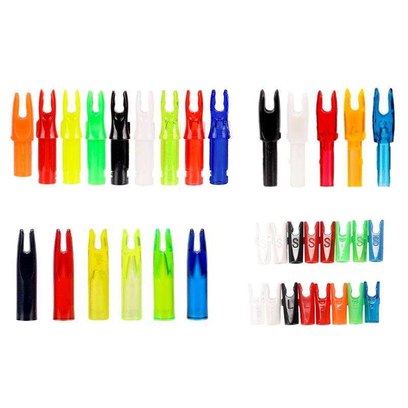 Multicolor Anti-Nail Plastic Arrow Nock with Inner Insert and Outer Wrap, Various Specifications Available.