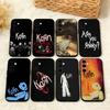 Band K-Korn Phone Case For Samsung A73,72,71,A52,51,40,41,A22,A32,31,A13, Soft Black Shell