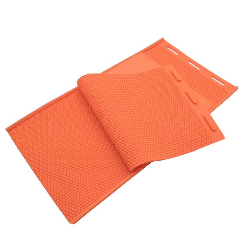 2pcs Rubber Beeswax Press Sheet Mould Foundation Beekeeping Equipment Bee Hive Basis Press Sheet Mould Tools For Beekeeper
