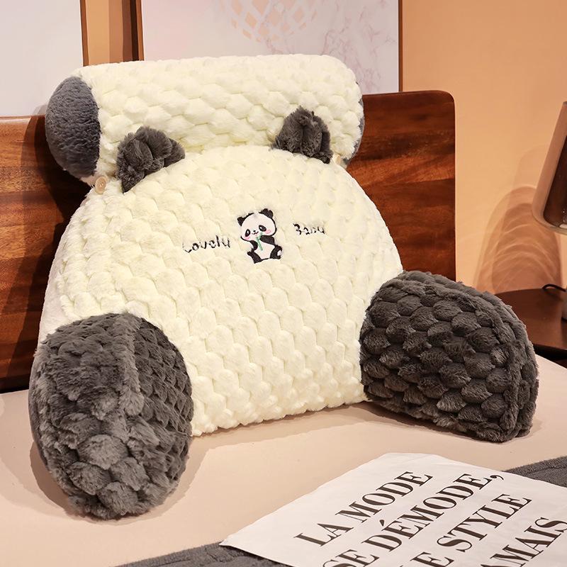 Cartoon Turtle Velvet Lumbar Support Cushion - Soft, Removable, Washable Seat & Sofa Backrest for Bedroom
