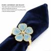 10pcs Flower Napkin Rings Floral Serviette Buckles Holders Party Table Decor for Wedding Banquet Dinner Daily Use 5